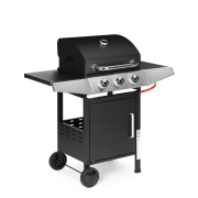 Grill gazowy ogrodowy 10.2 kW duży ruszt 3 palniki termometr reduktor MultiGarden