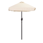 Prostokątny duży parasol ogrodowy skośny łamany z korbą beżowy 200x140 cm MultiGarden