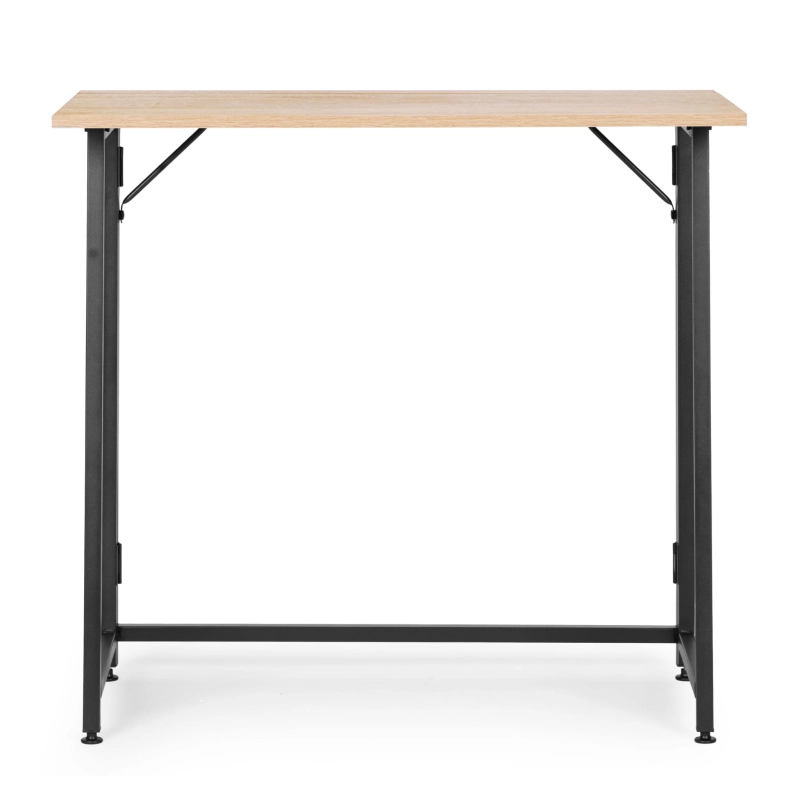 Biurko komputerowe składane 80x45 cm stolik pod laptopa loft jasny dąb ModernHome
